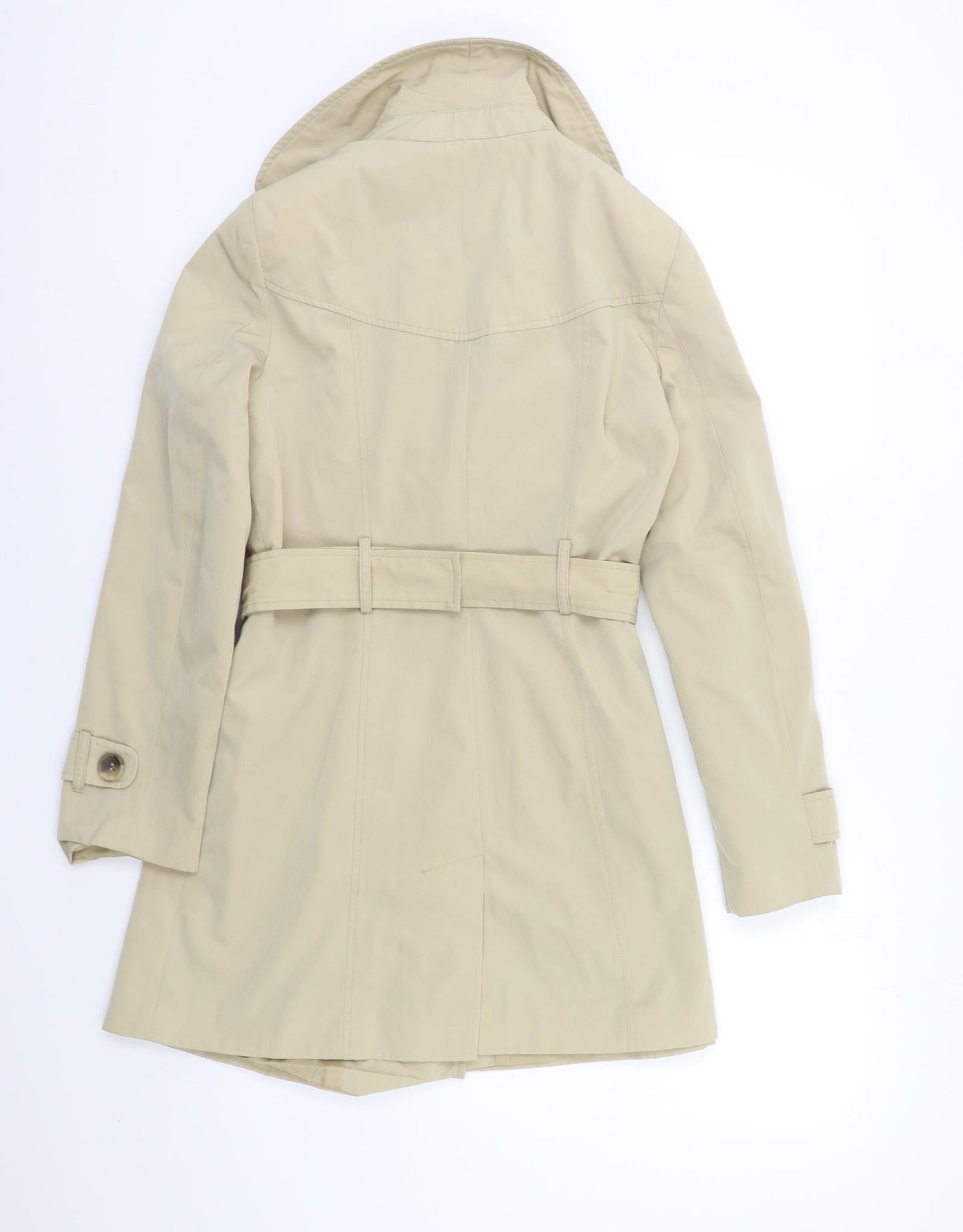 George Womens Beige   Overcoat Coat Size 10