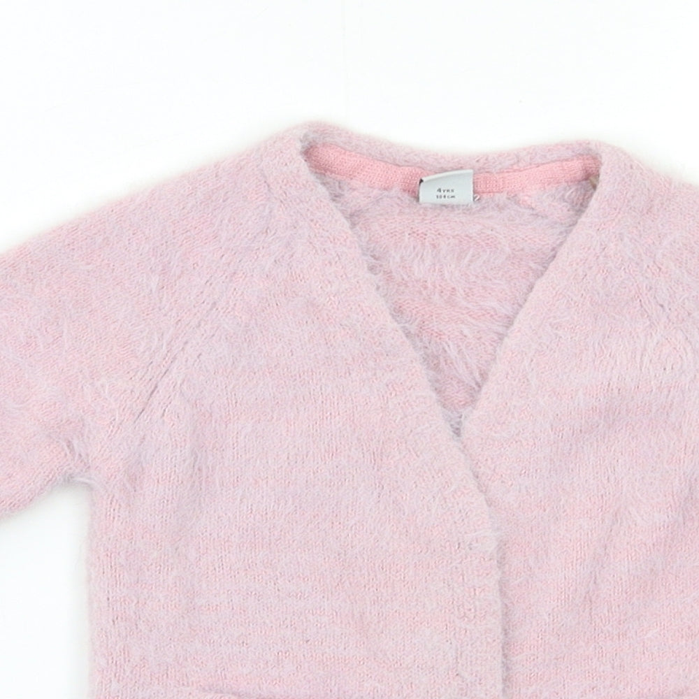 TU Girls Pink   Cardigan Jumper Size 4 Years