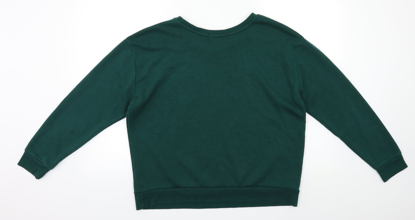 Primark Womens Green   Pullover Sweatshirt Size 14