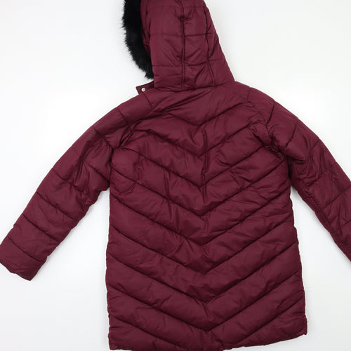 M&S Girls Purple   Puffer Jacket Jacket Size 12 Years