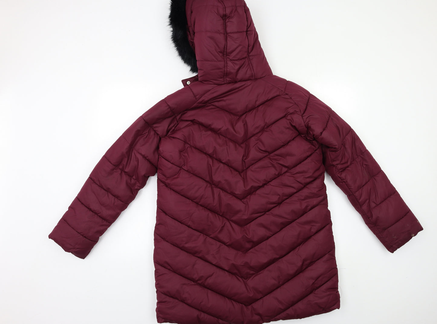 M&S Girls Purple   Puffer Jacket Jacket Size 12 Years