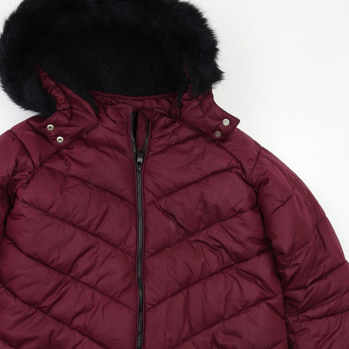 M&S Girls Purple   Puffer Jacket Jacket Size 12 Years