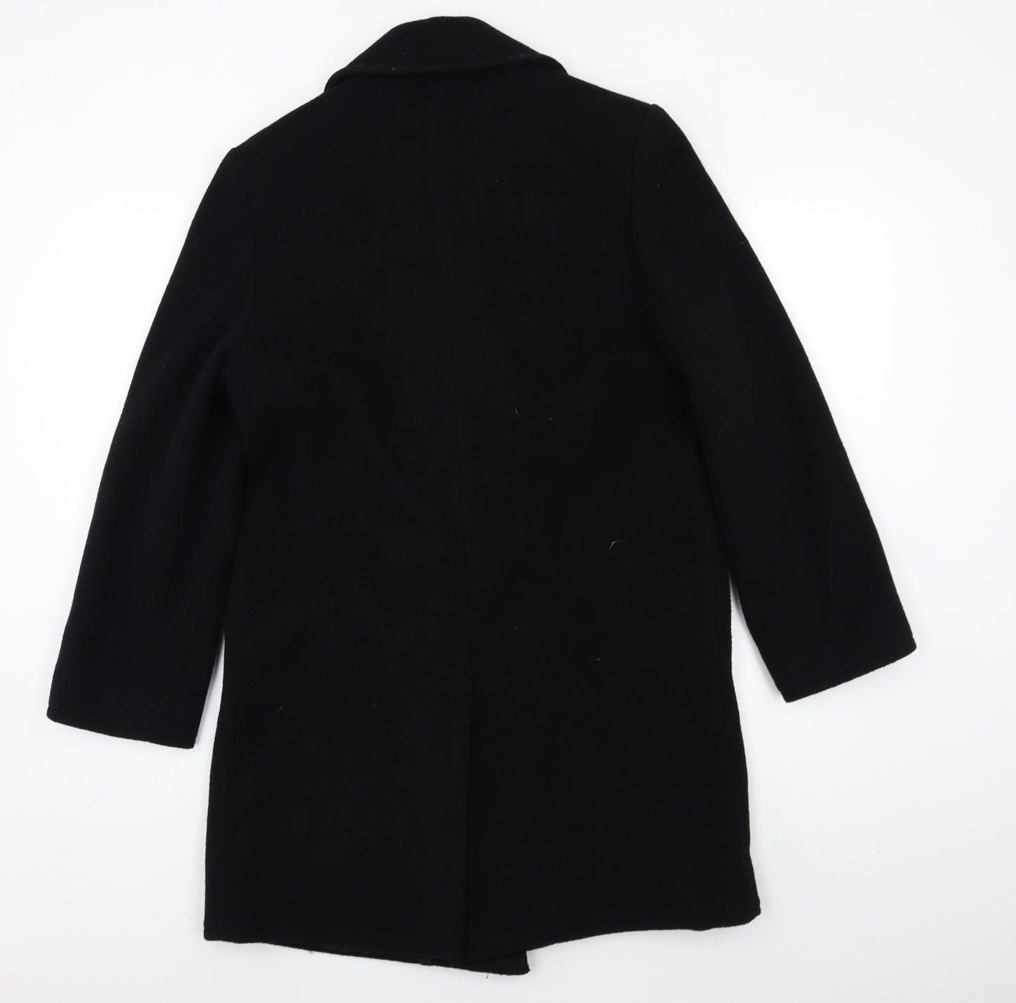 Classic Woman Womens Black   Overcoat Coat Size 10