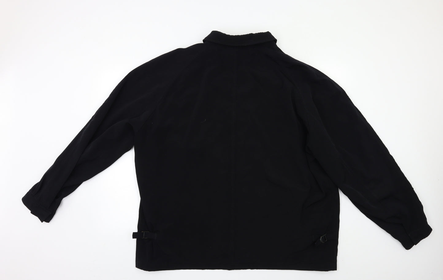 M&S Mens Black   Bomber Jacket Jacket Size 2XL