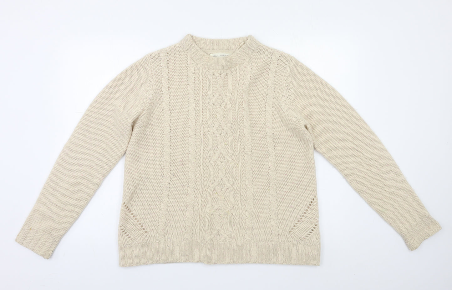 Fat Face Womens Ivory   Pullover Jumper Size 14