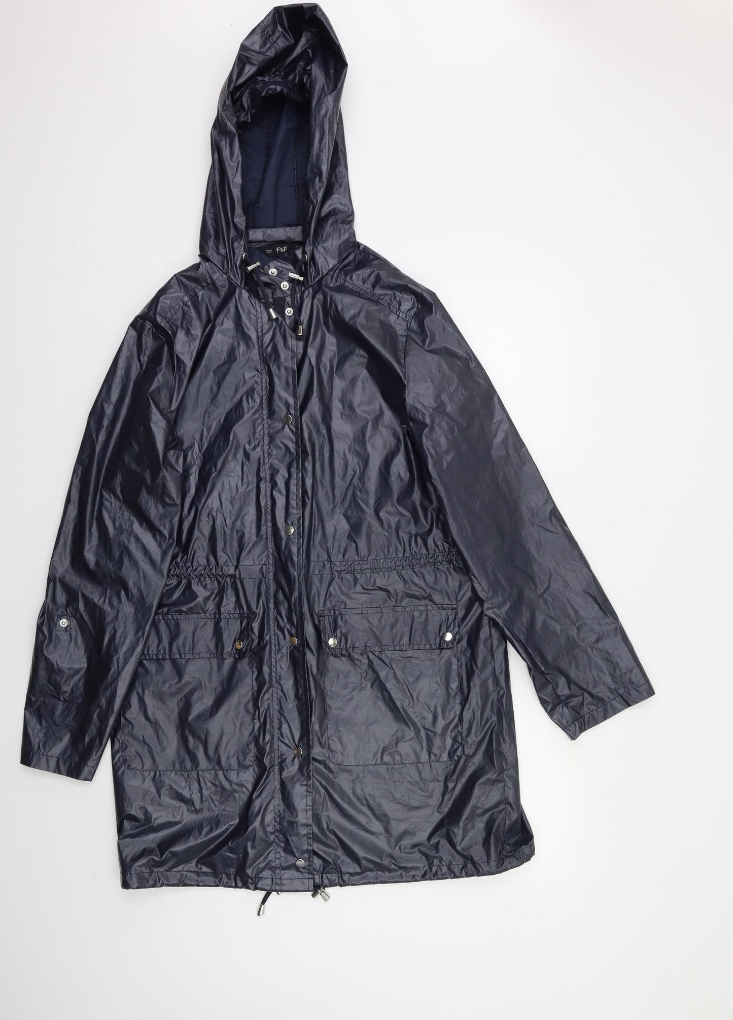 F&F Womens Blue   Rain Coat Coat Size 12