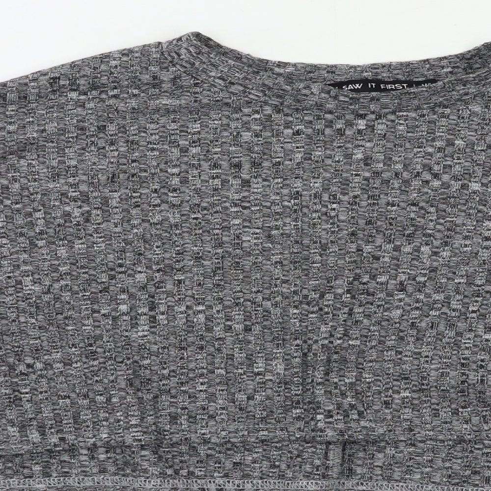I SAW IT FIRST Womens Grey   Shrug Jumper Size L