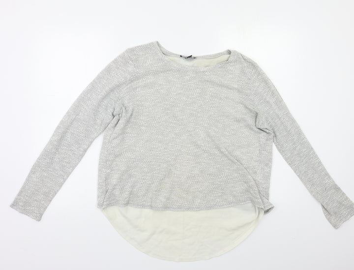New Look Womens Grey Pullover Jumper Size 10