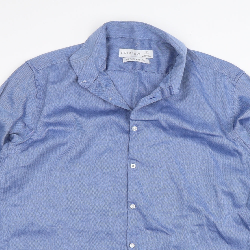 Primark Mens Blue    Dress Shirt Size 16