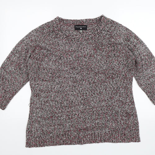 Original Knitwear Womens Grey   Pullover Jumper Size XL