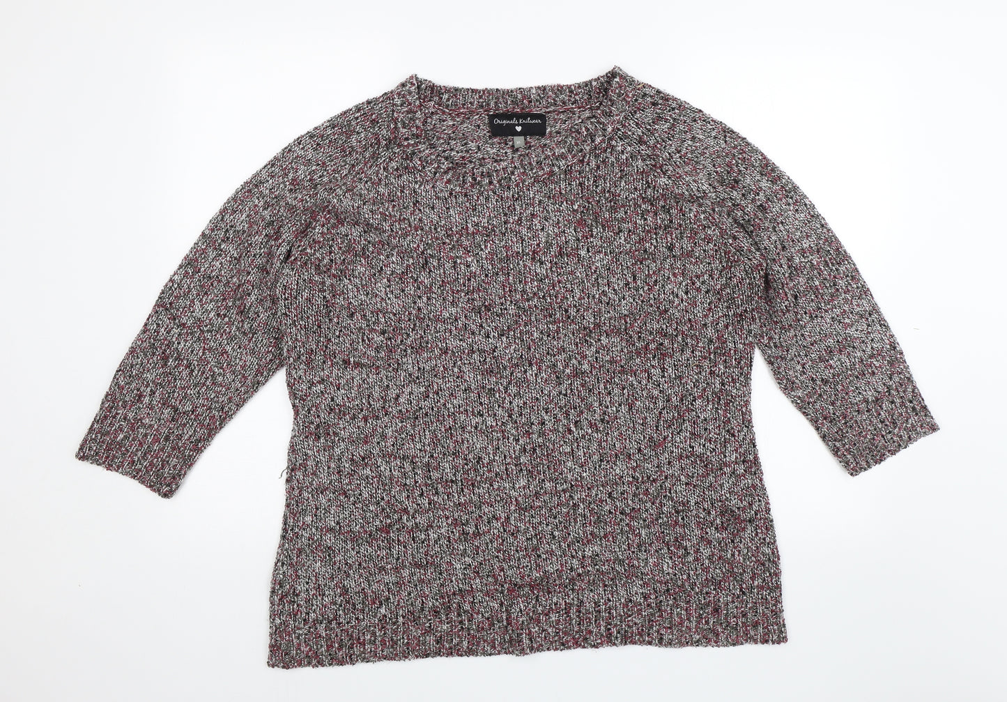 Original Knitwear Womens Grey   Pullover Jumper Size XL