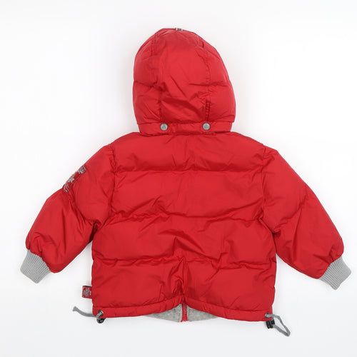 Red Sound Boys Red   Parka Jacket Size 2 Years