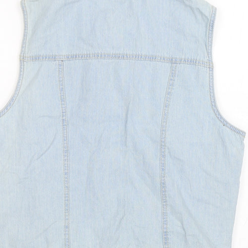 F&F Womens Blue  Denim Basic Blouse Size 18
