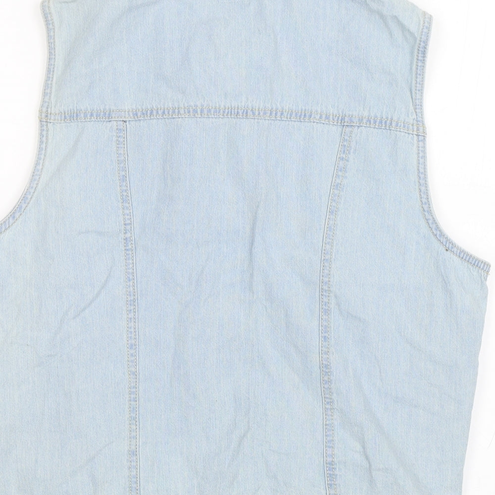 F&F Womens Blue  Denim Basic Blouse Size 18