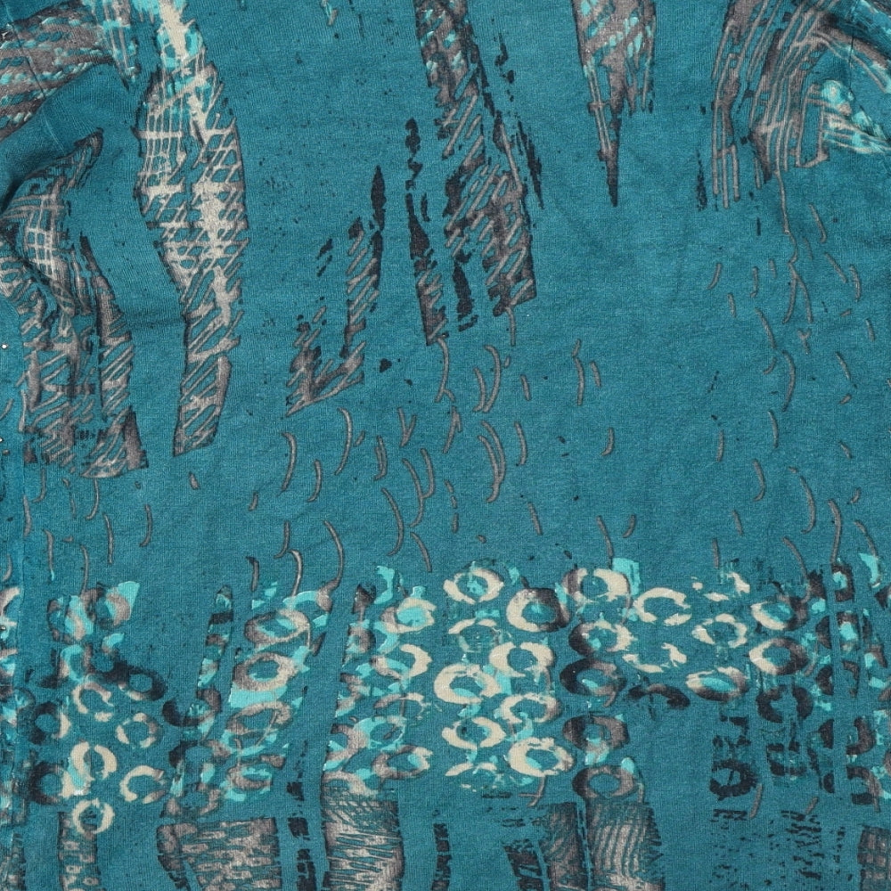 Alexara Womens Blue   Tunic Blouse Size M