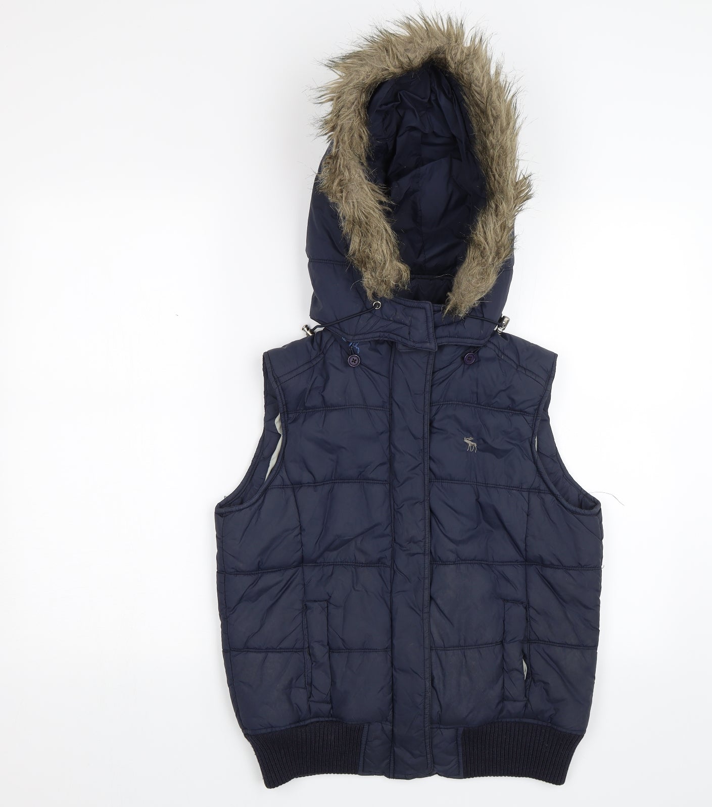 Abercrombie & Fitch Womens Blue   Gilet Jacket Size M