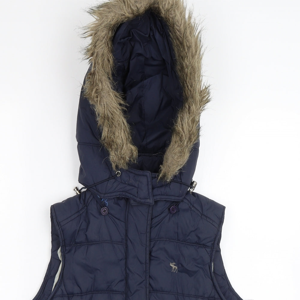 Abercrombie & Fitch Womens Blue   Gilet Jacket Size M