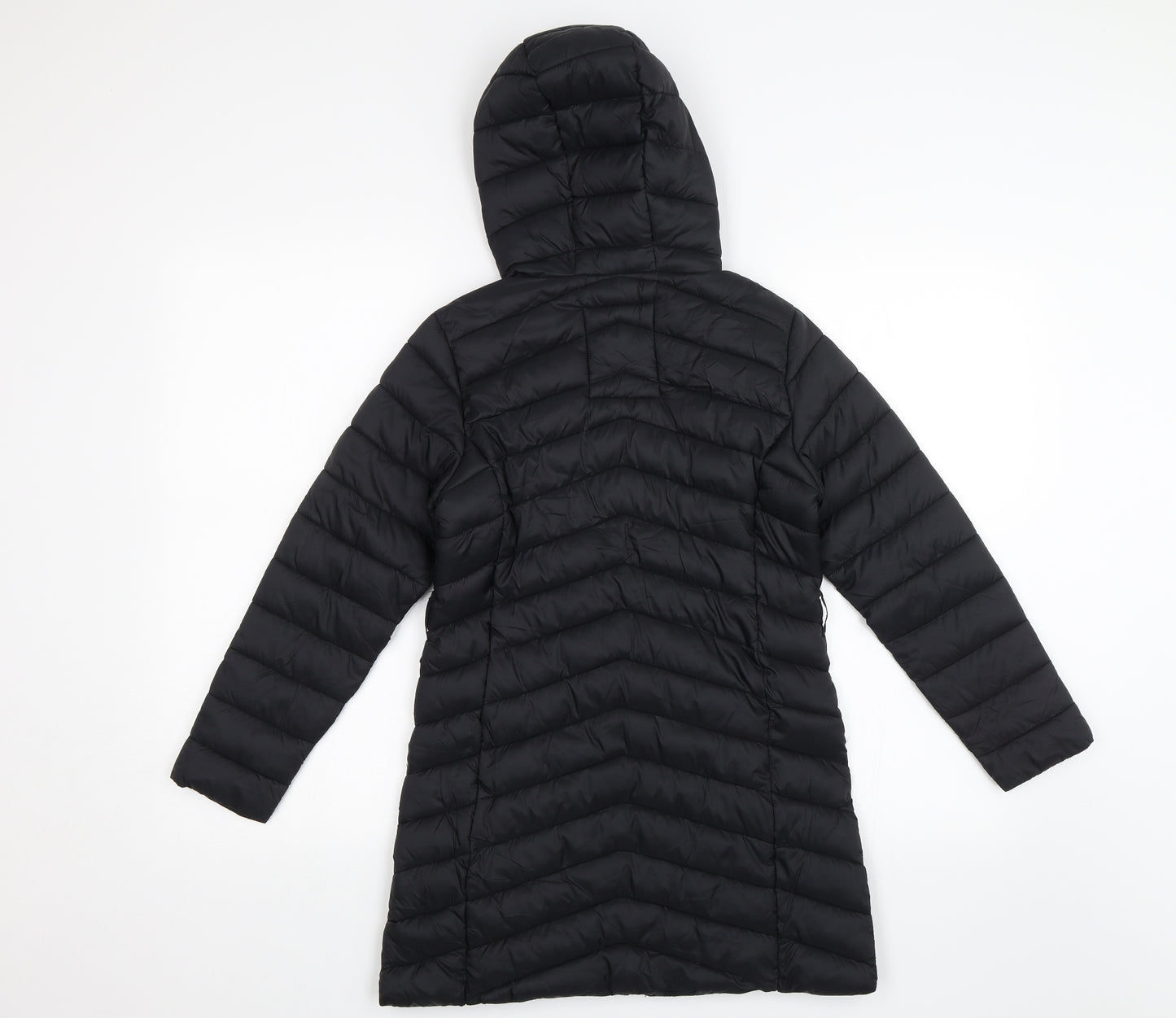 M&S Girls Black   Parka Jacket Size 8-9 Years
