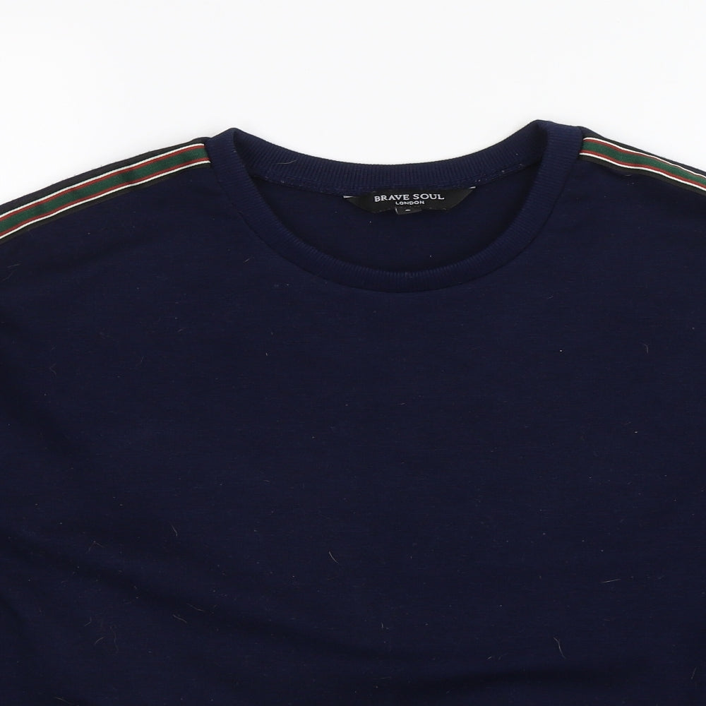 Brave Soul Womens Blue   Pullover Jumper Size S