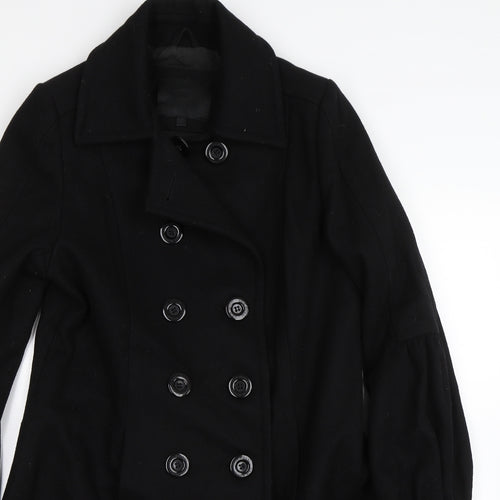 Gaia Rossi Womens Black   Pea Coat Jacket Size 14