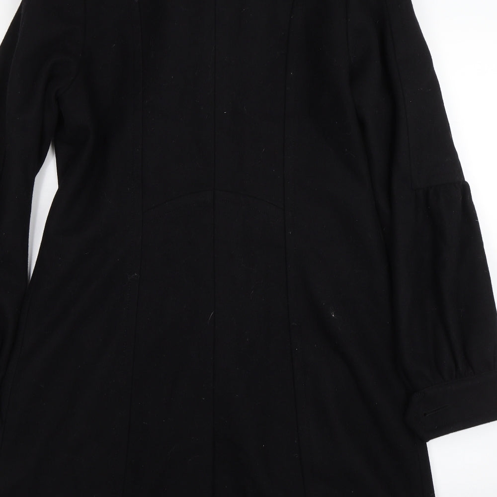 Gaia Rossi Womens Black   Pea Coat Jacket Size 14