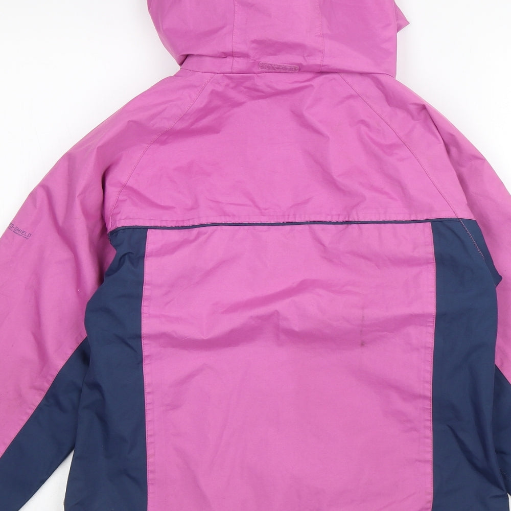 Trespass Girls Pink   Rain Coat Jacket Size 11-12 Years