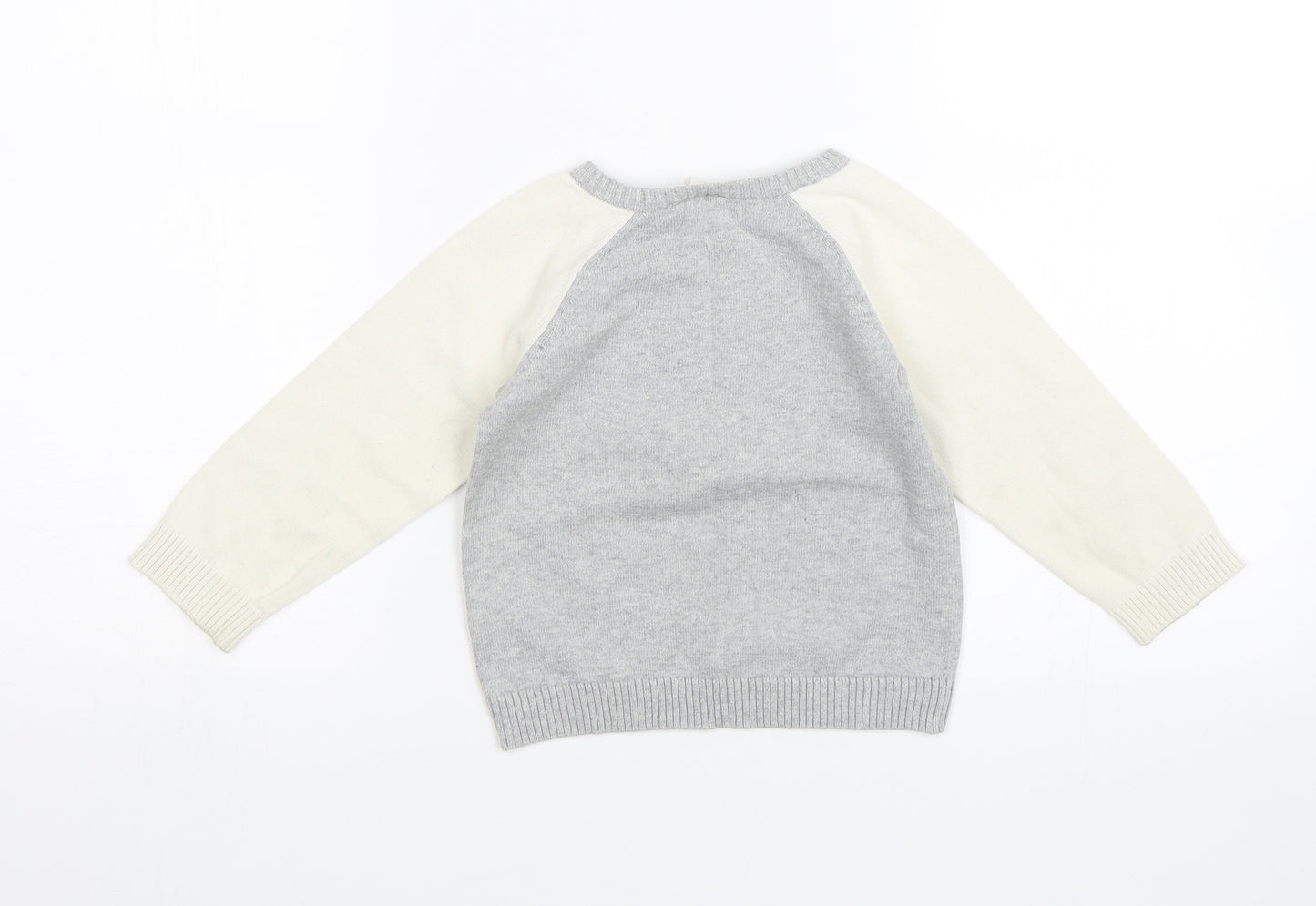 H&M Baby Grey   Pullover Jumper Size 12-18 Months  - Helicopter