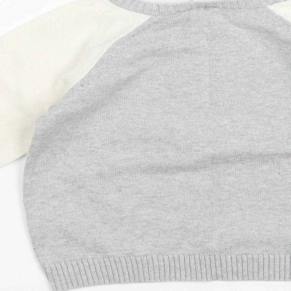 H&M Baby Grey   Pullover Jumper Size 12-18 Months  - Helicopter