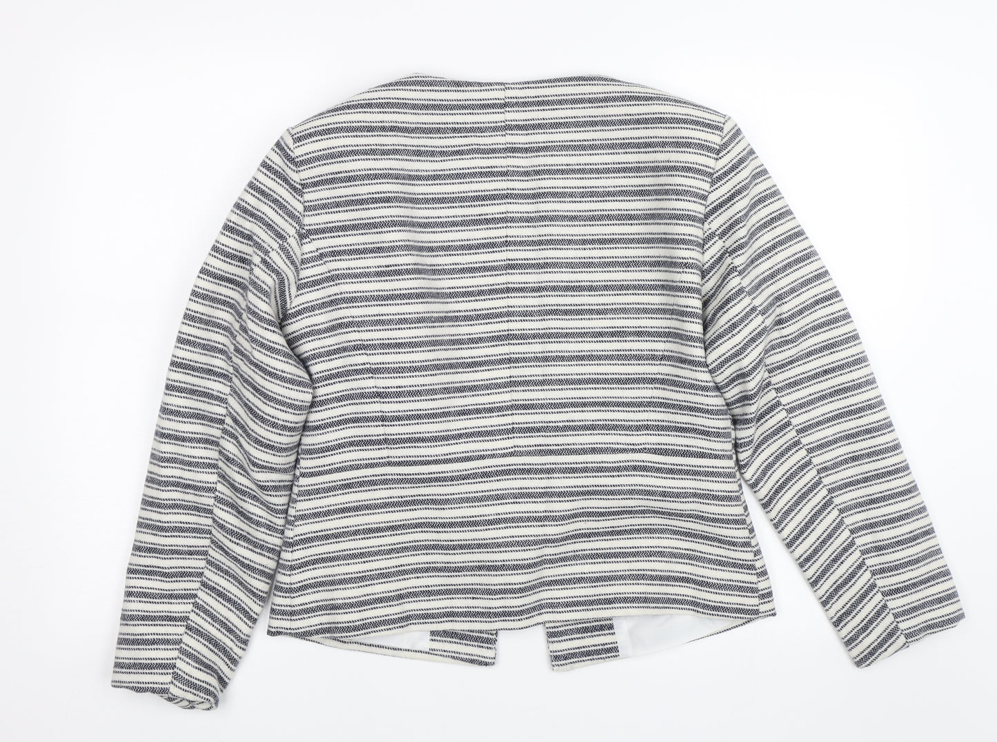Only Womens Blue Striped  Jacket  Size 12
