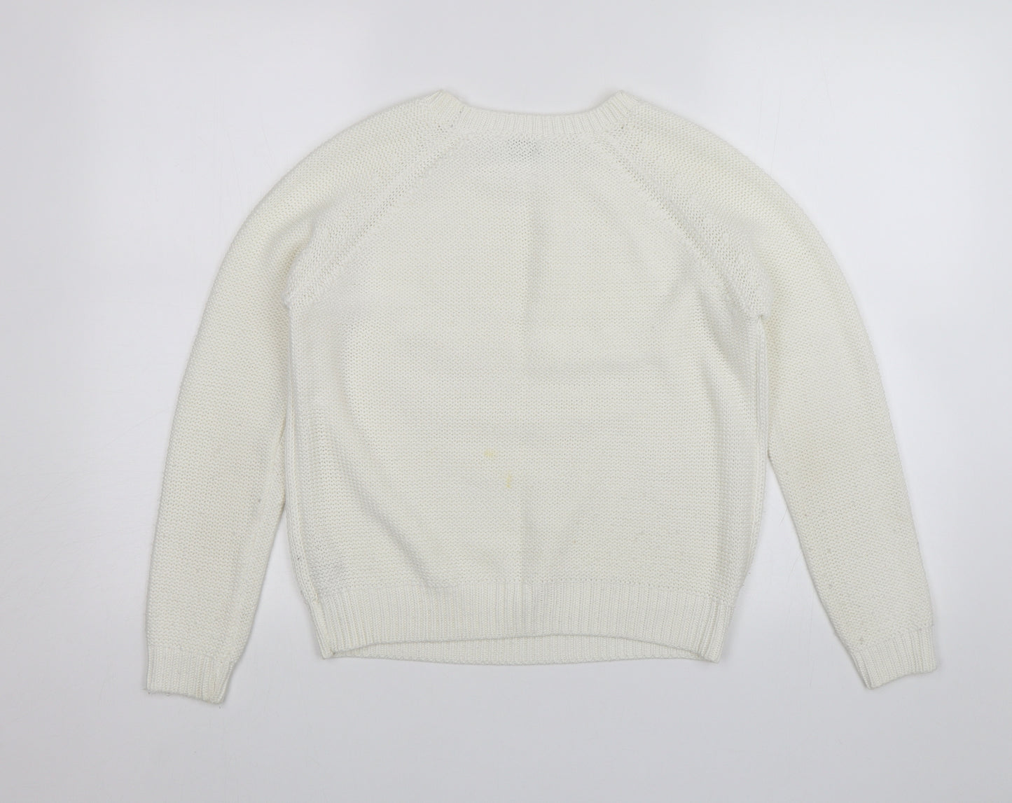 New Look Girls White   Pullover Jumper Size 14-15 Years