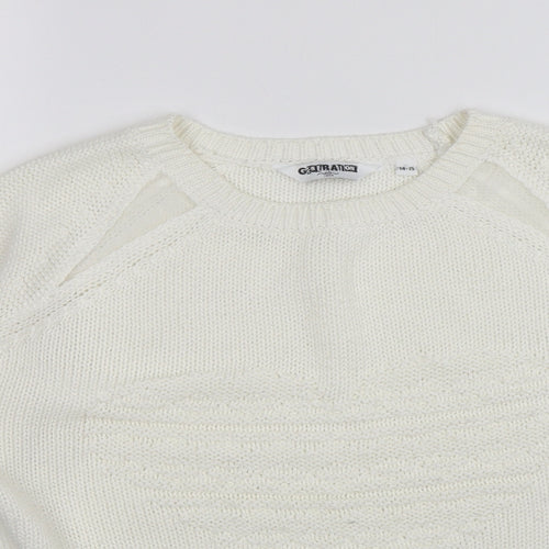 New Look Girls White   Pullover Jumper Size 14-15 Years