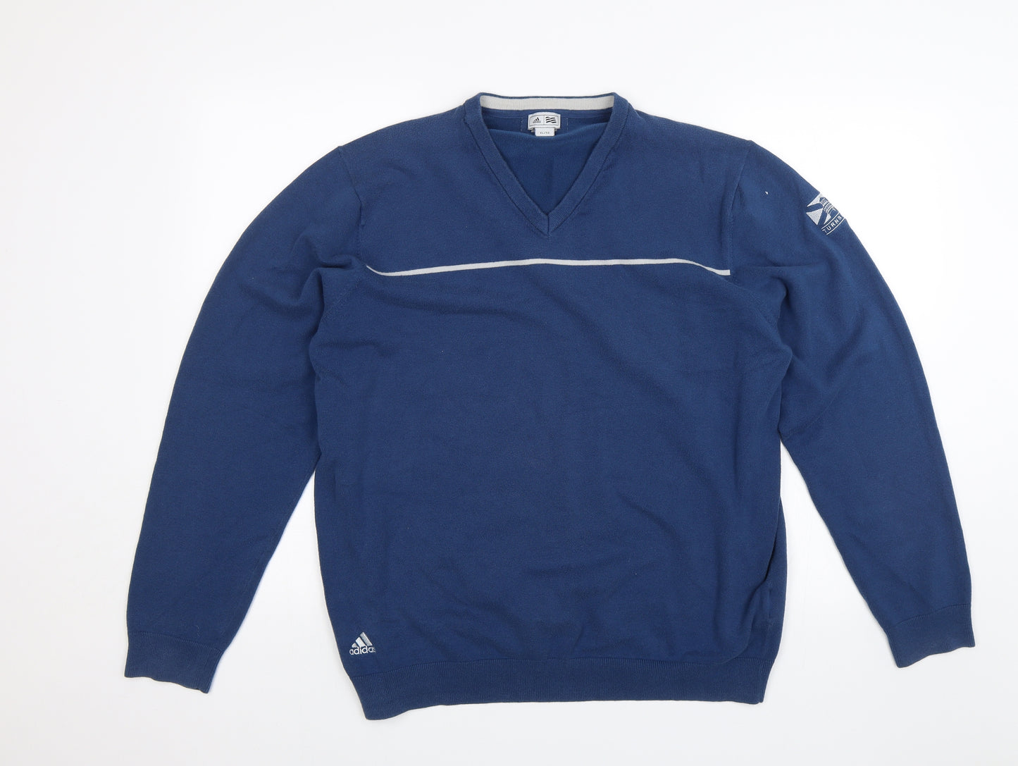 adidas Mens Blue   Pullover Jumper Size XL  - Turnberry