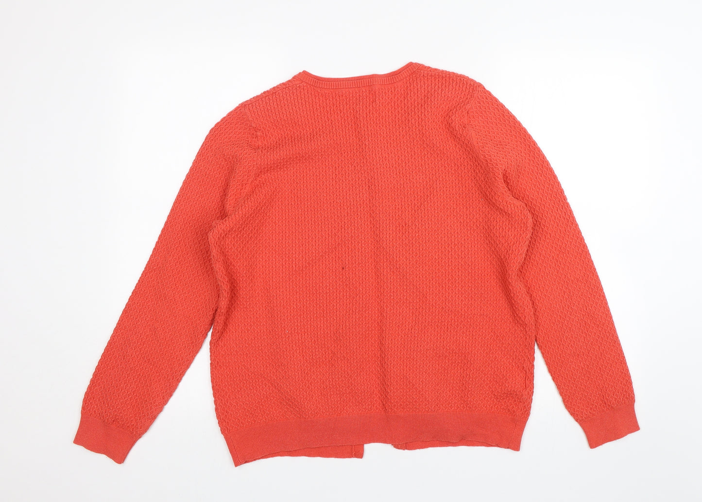 NEXT Womens Orange   Cardigan Jumper Size 16
