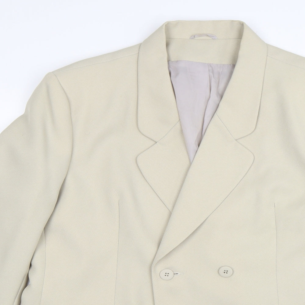 Classic Women Womens Beige   Jacket Blazer Size 20