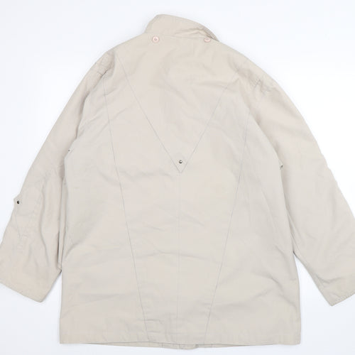 Niccolini Womens Ivory   Overcoat Jacket Size 10