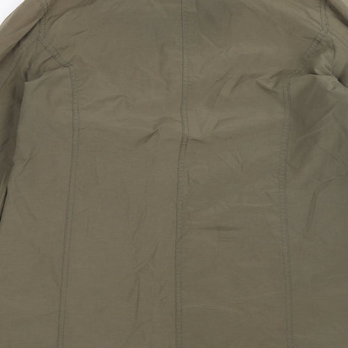 Casual Comfort Womens Green   Windbreaker Jacket Size 14