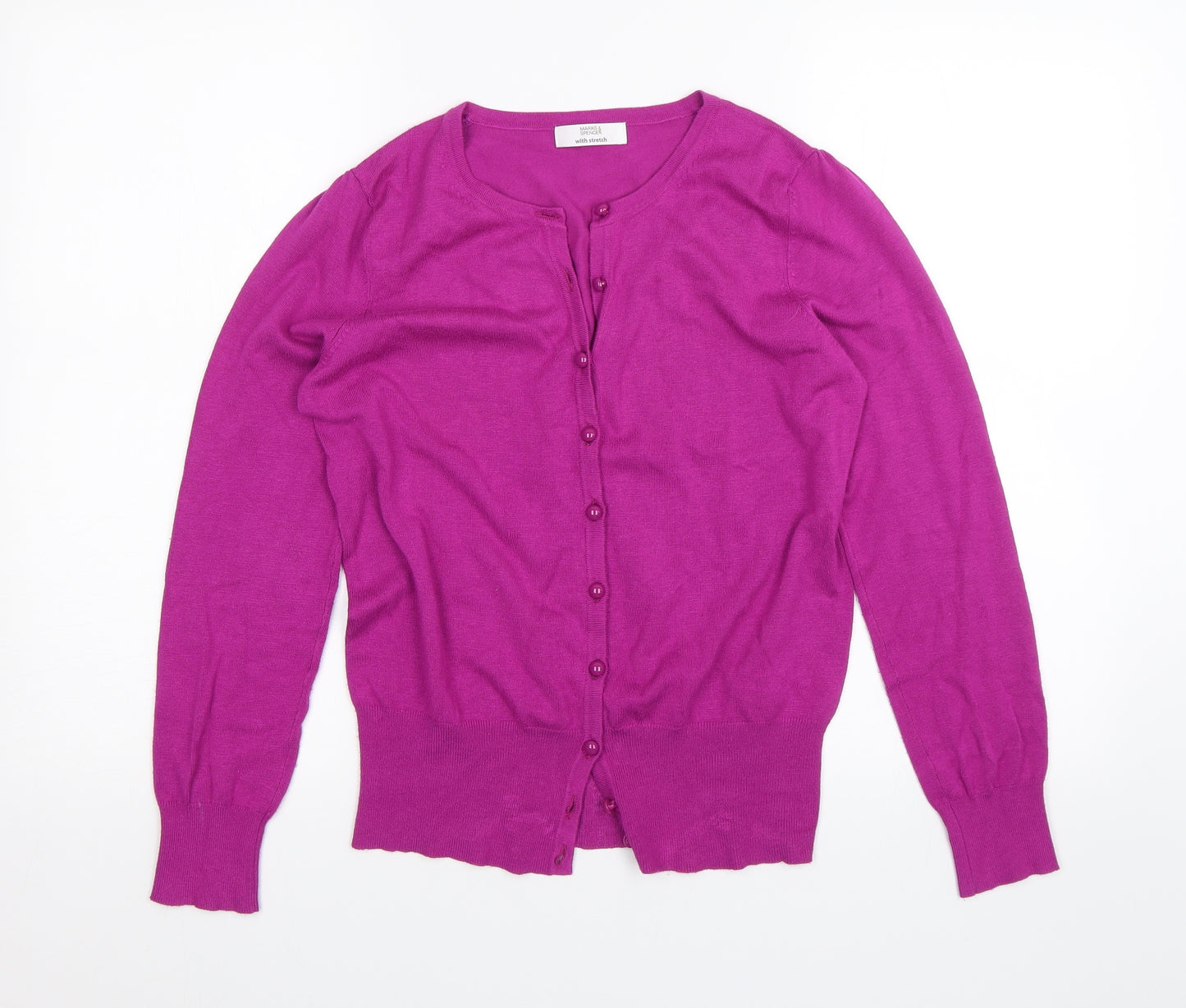 Marks and Spencer Womens Purple   Cardigan Jumper Size 12