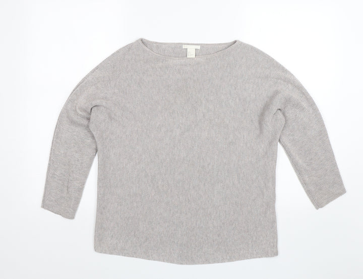 H&M Womens Grey Pullover Jumper Size S