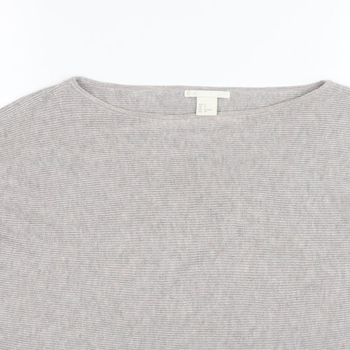 H&M Womens Grey   Pullover Jumper Size S