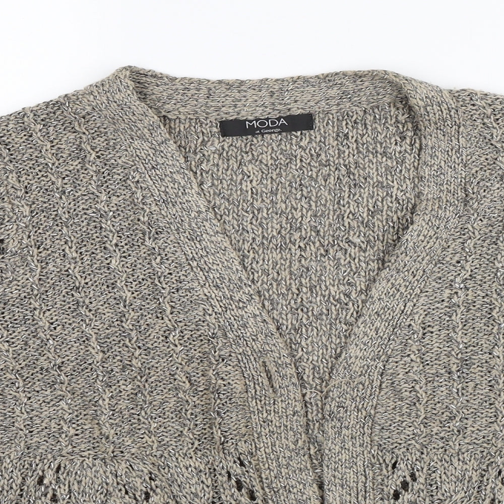 George Womens Brown   Cardigan Jumper Size 16