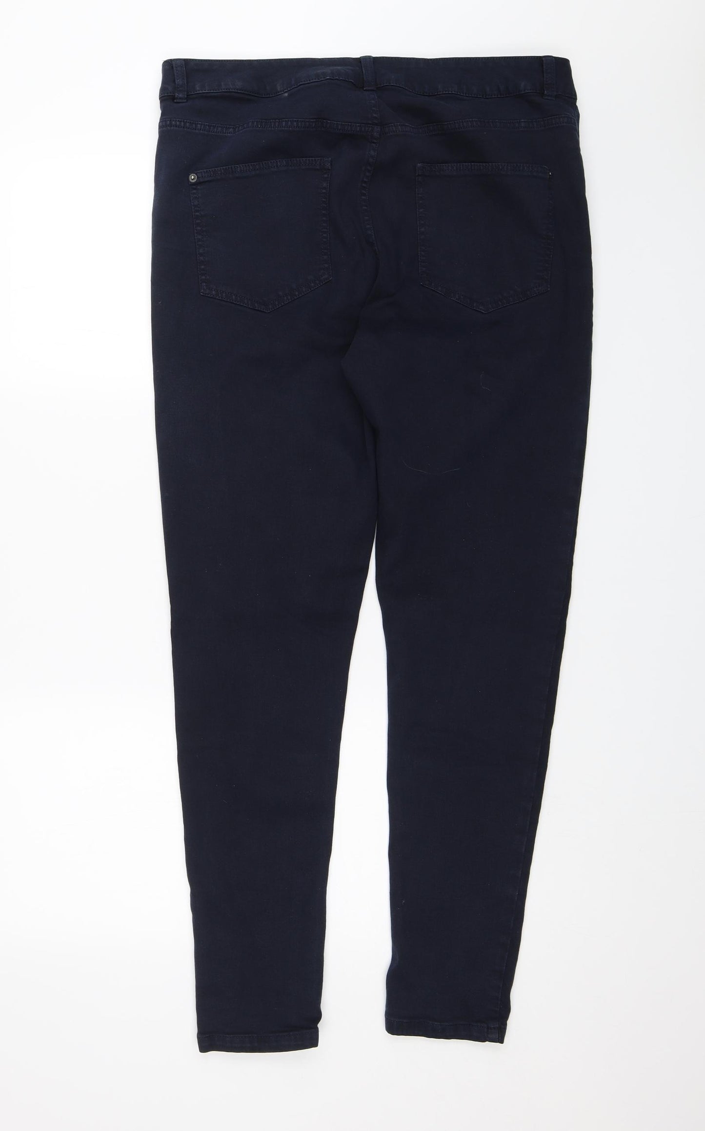 M&S Womens Blue   Skinny Jeans Size 18 L29 in