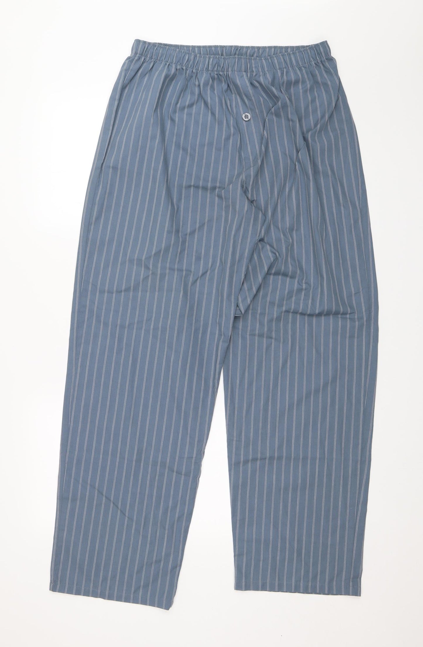 F&F Mens Blue Striped   Pyjama Pants Size L