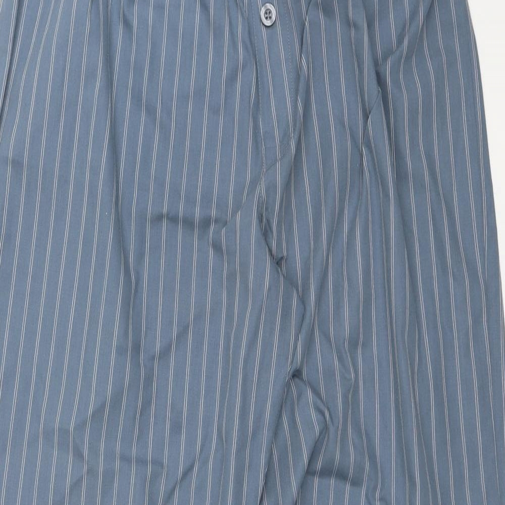 F&F Mens Blue Striped   Pyjama Pants Size L