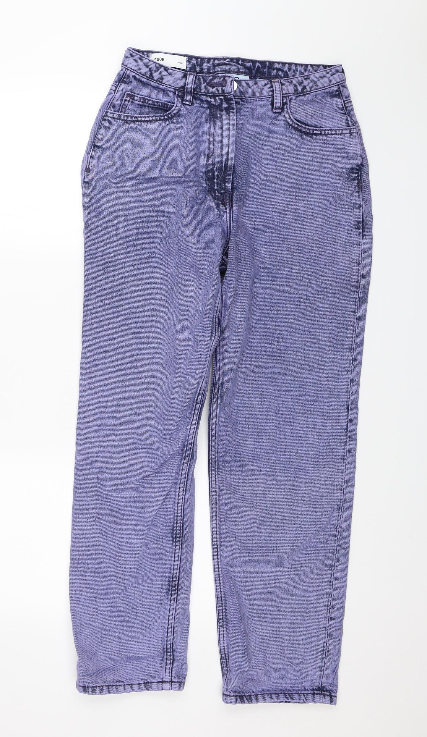 COLLUSION Womens Blue   Mom Jeans Size 28 in L28 in