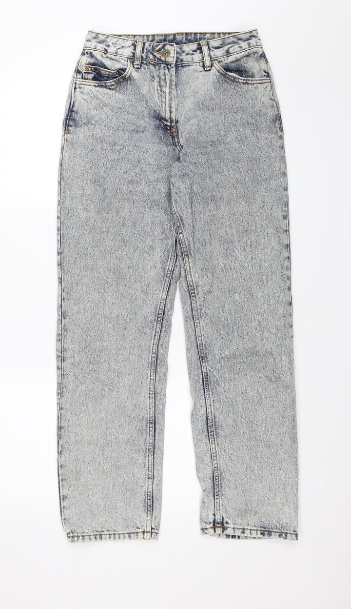 COLLUSION Womens Blue Straight Jeans Size 28 in L28 in