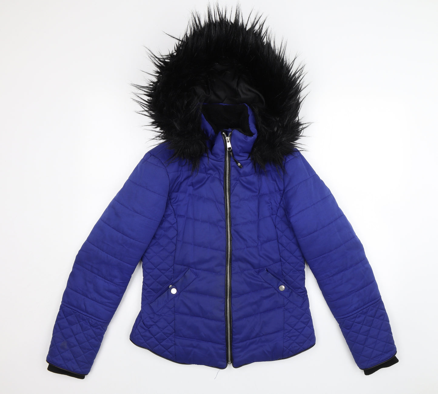 River Island Womens Blue   Parka Jacket Size 10