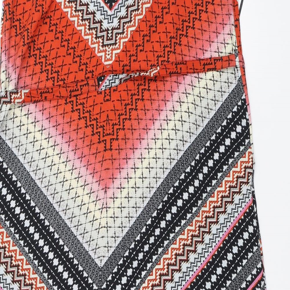 River Island Womens Orange Geometric  Shift  Size 12