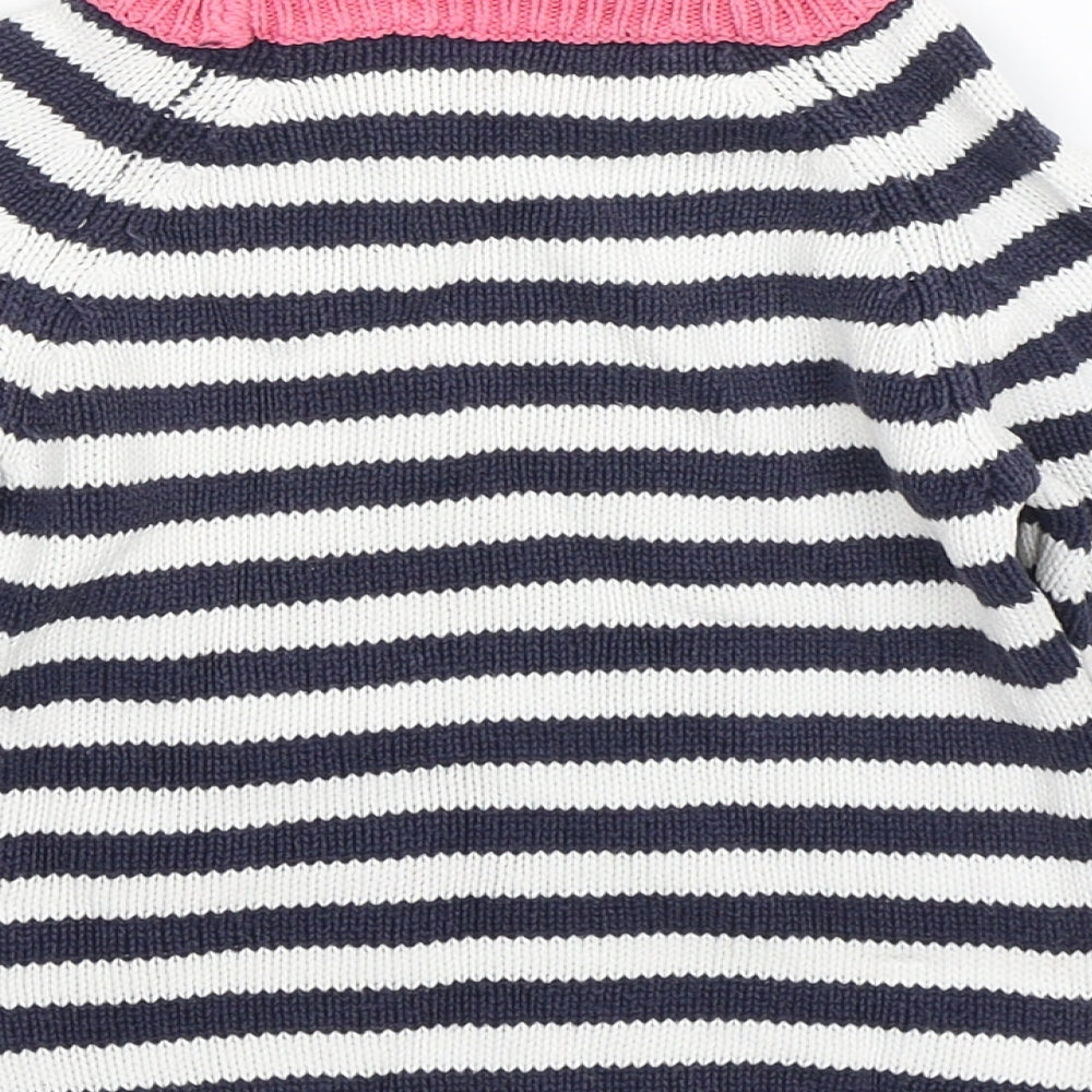 Nutmeg Baby Pink Striped  Pullover Jumper Size 18-24 Months
