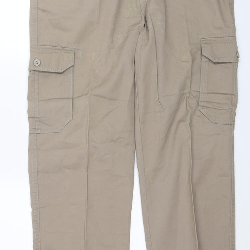 BHS Mens Brown   Cargo Trousers Size 40 in L30 in