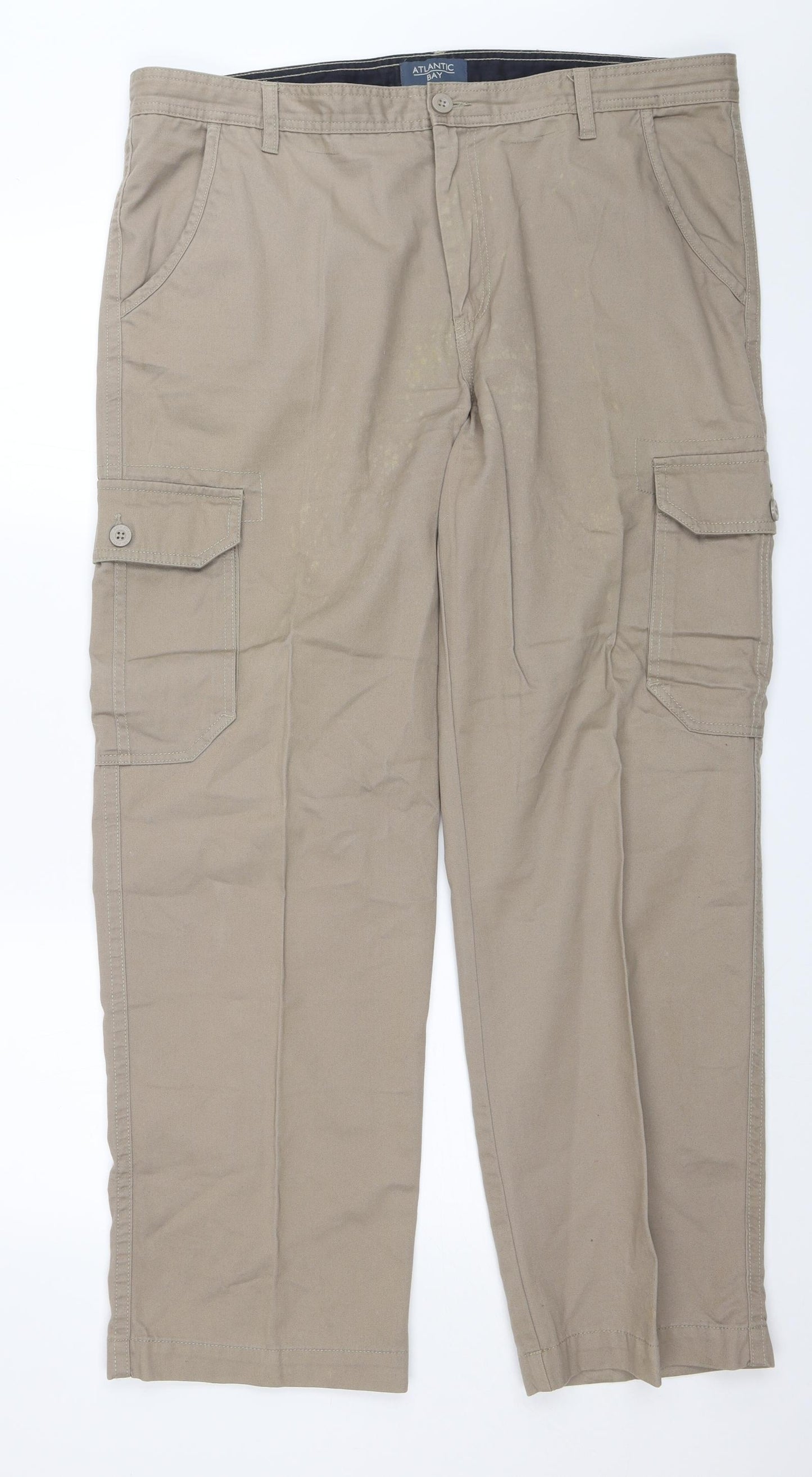 BHS Mens Brown   Cargo Trousers Size 40 in L30 in